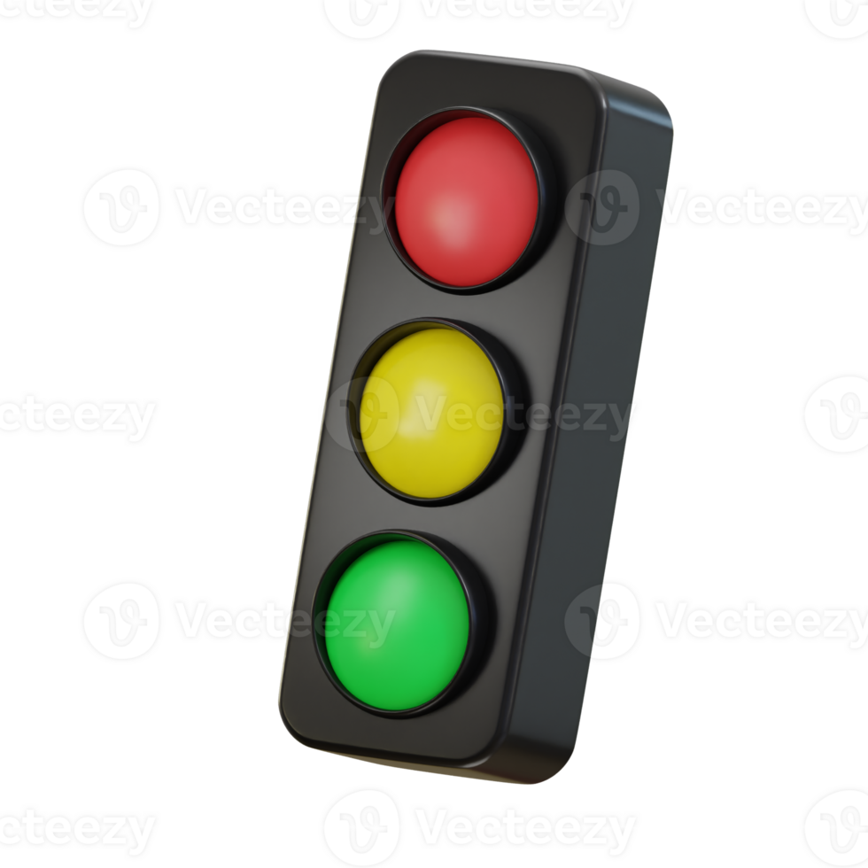 3d traffic light icon png