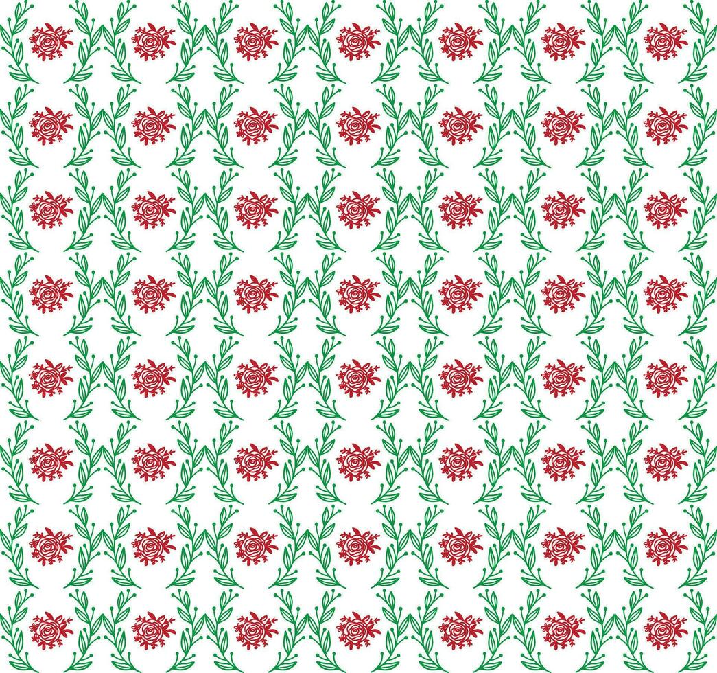 Geometric floral set of seamless patterns. White and black vector backgrounds. Simple illustrations.