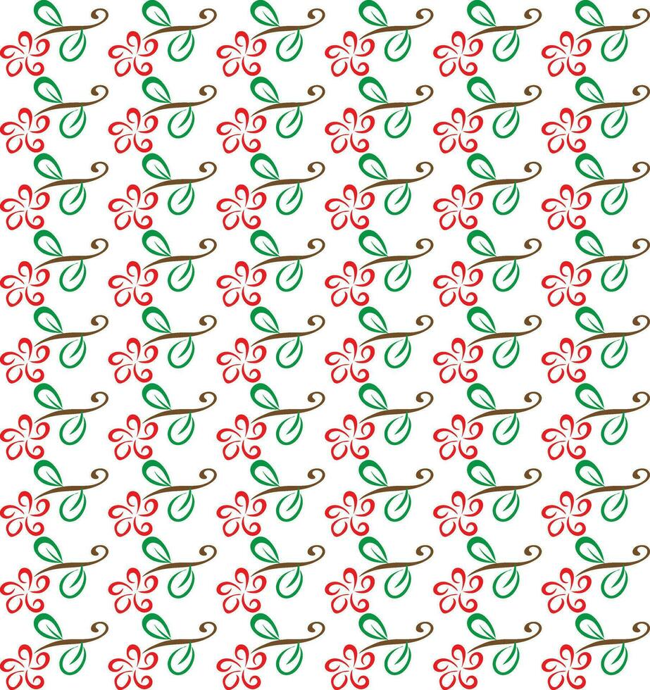 Geometric floral set of seamless patterns. White and black vector backgrounds. Simple illustrations.
