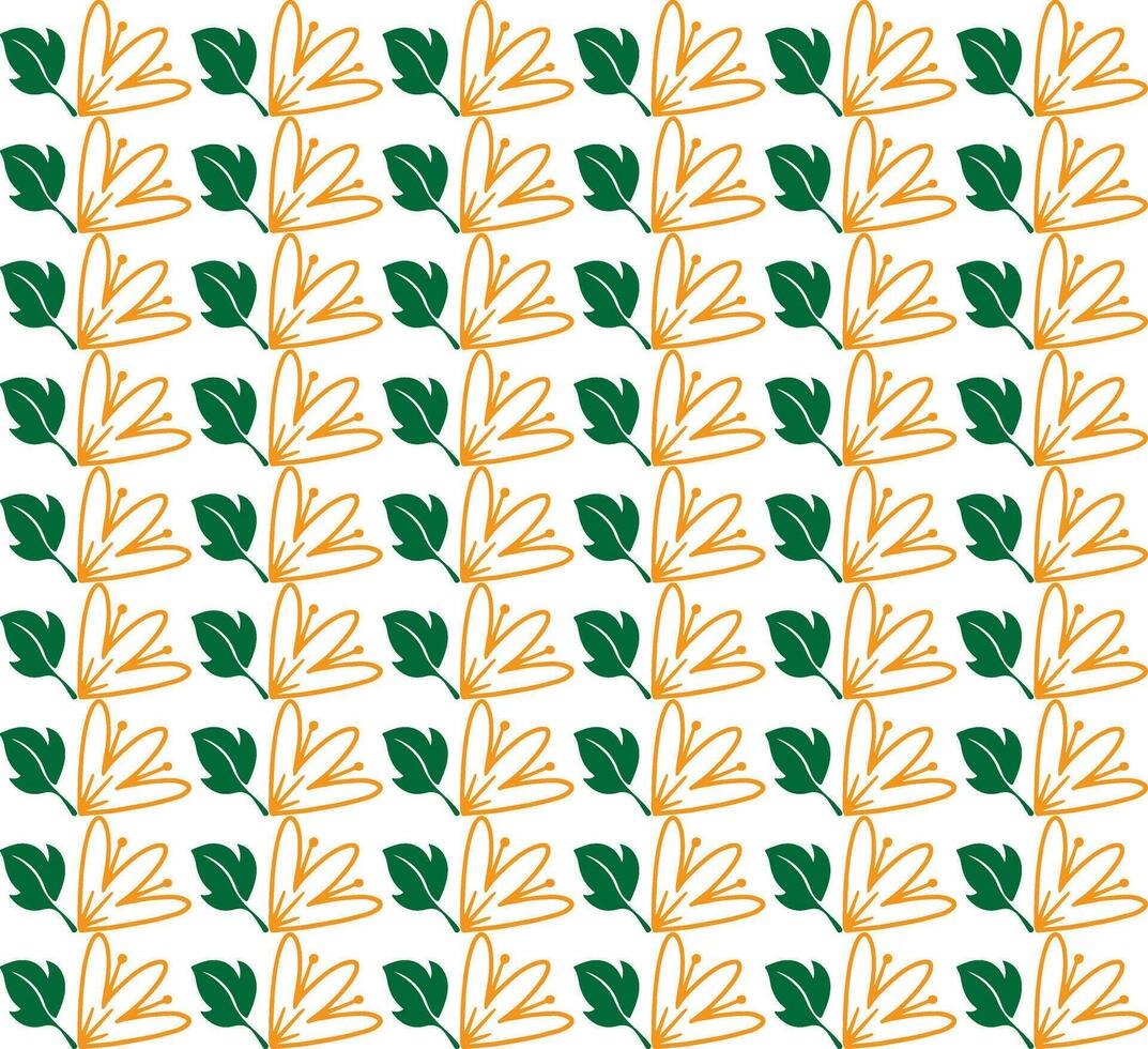 Geometric floral set of seamless patterns. White and black vector backgrounds. Simple illustrations.