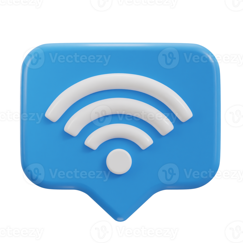 3d wifi wireless network icon png