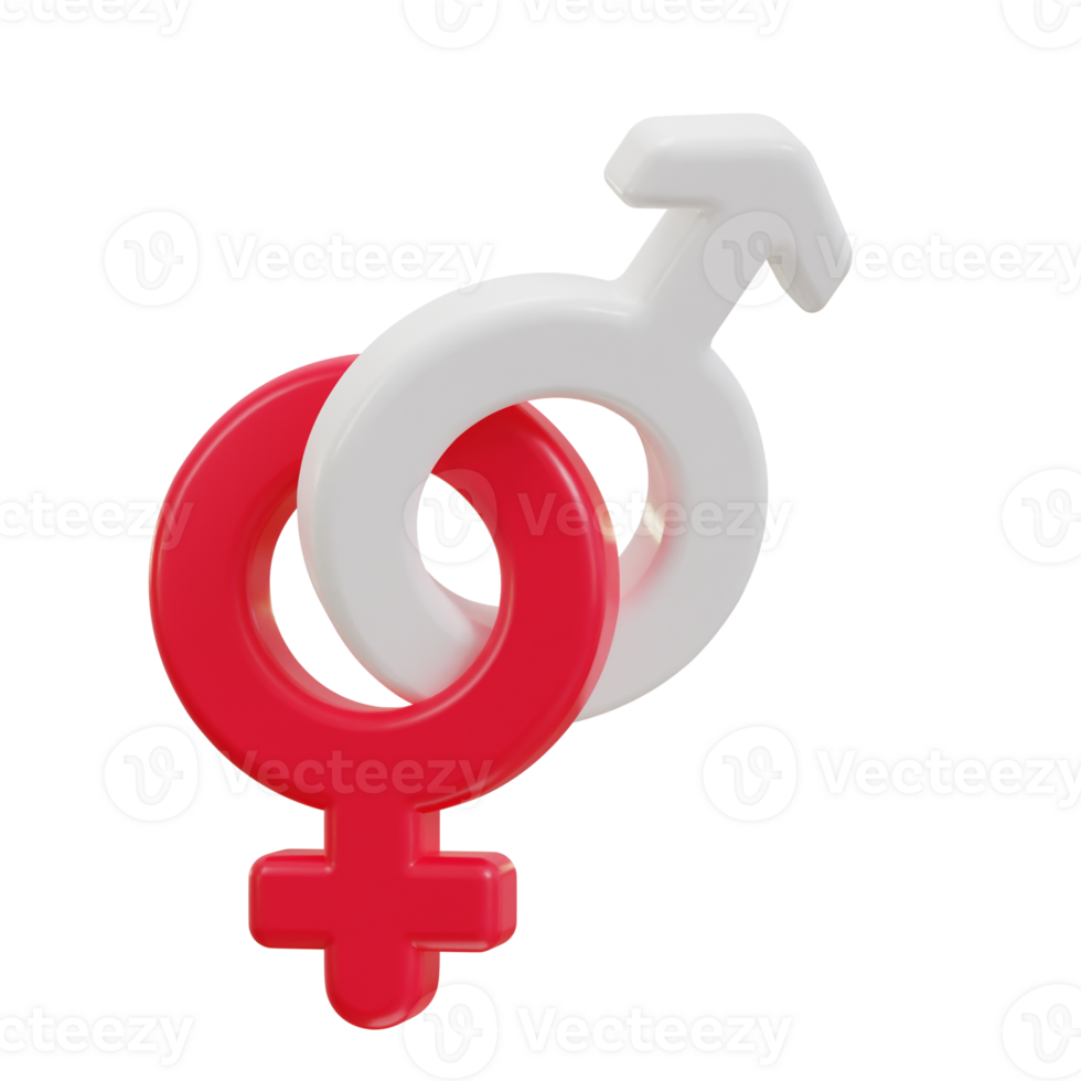 3d female symbol icon illustration png