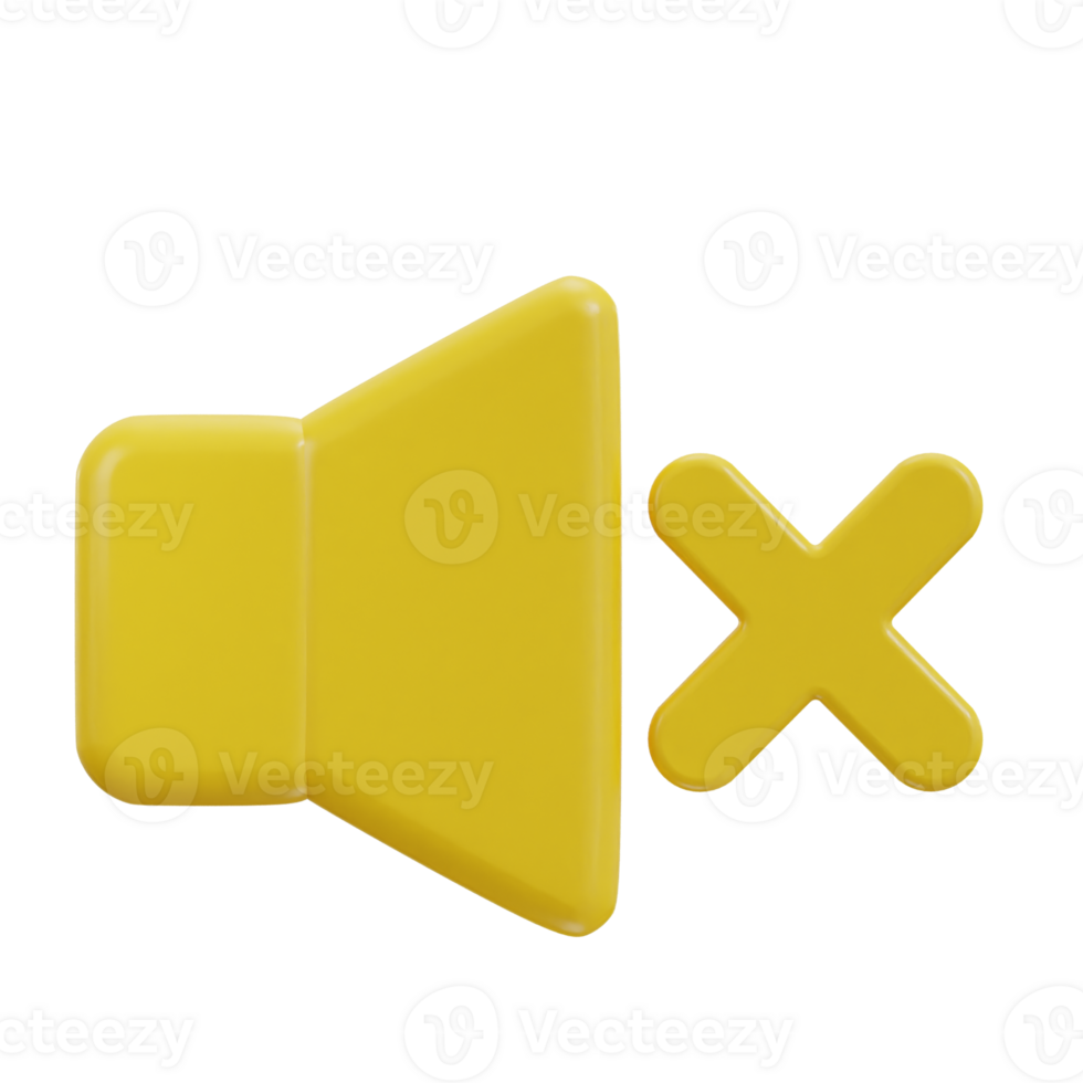 3d speaker mute icon no sound icon png