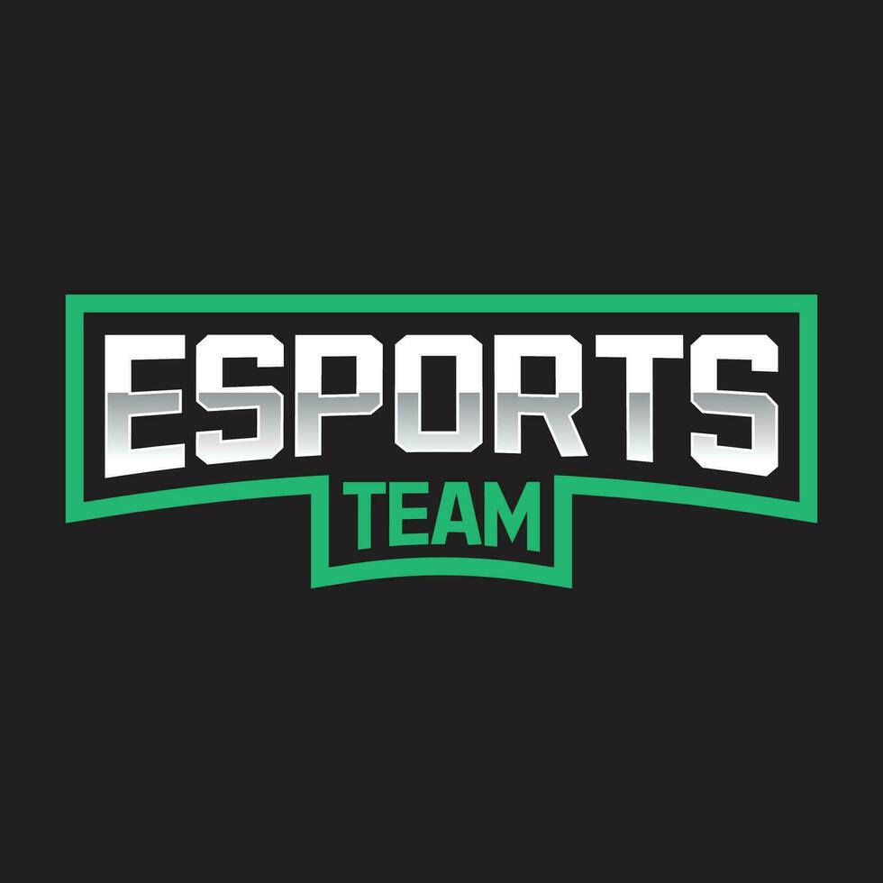 esports team and sports text logo, gaming logo,  vector, vector