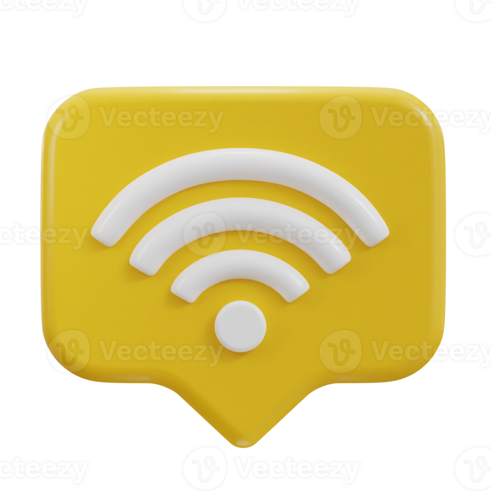 3d wifi wireless network icon png