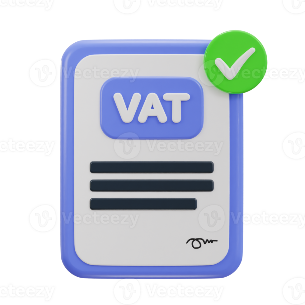 vat icon 3d illustration png