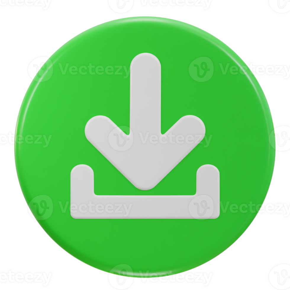 download icon 3d rendering png