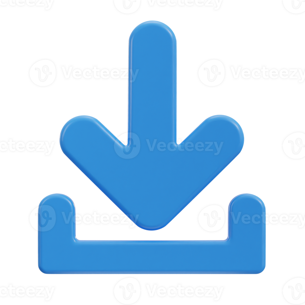 download icon 3d rendering png