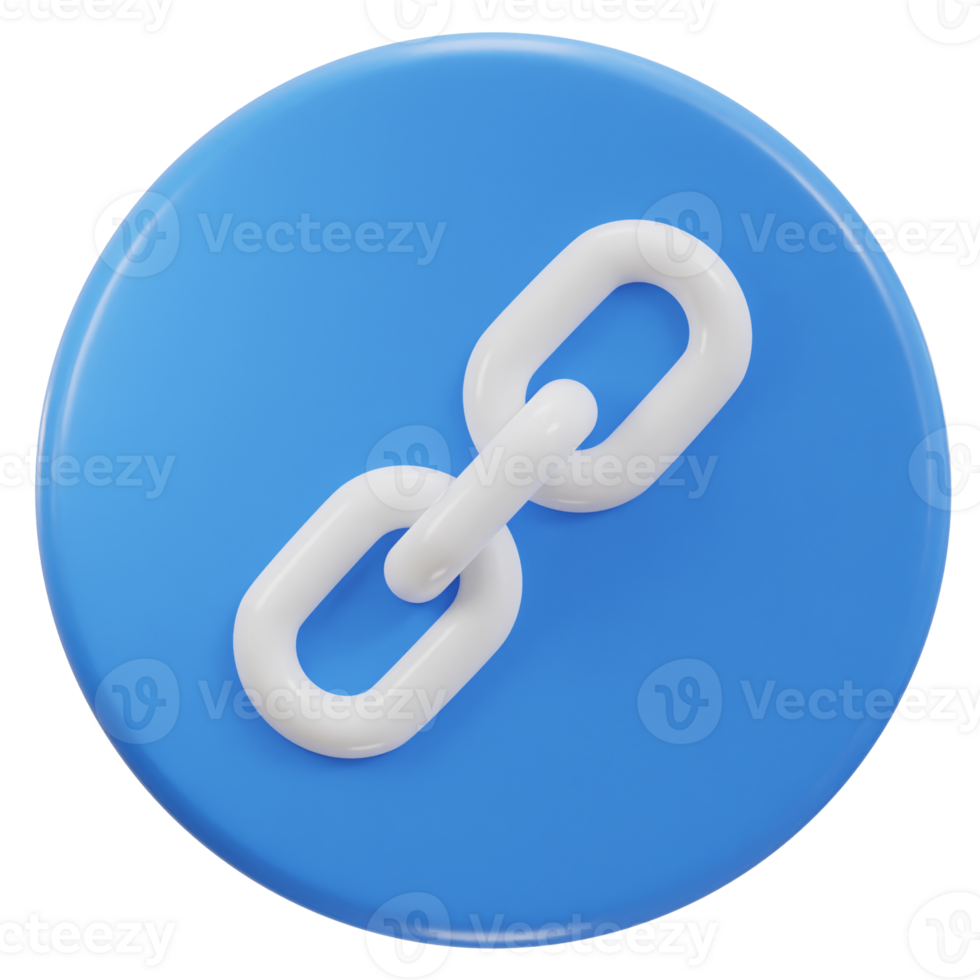 link chain icon 3d render png