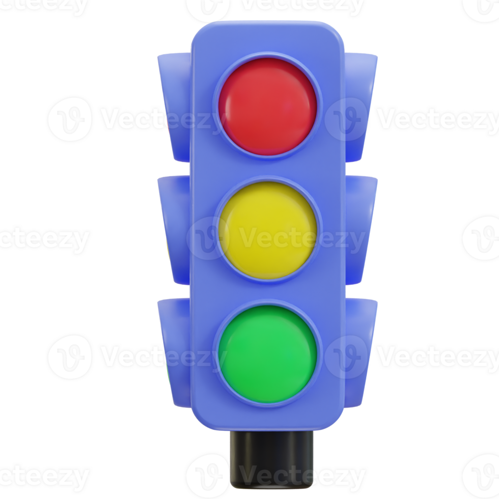 3d traffic light icon png