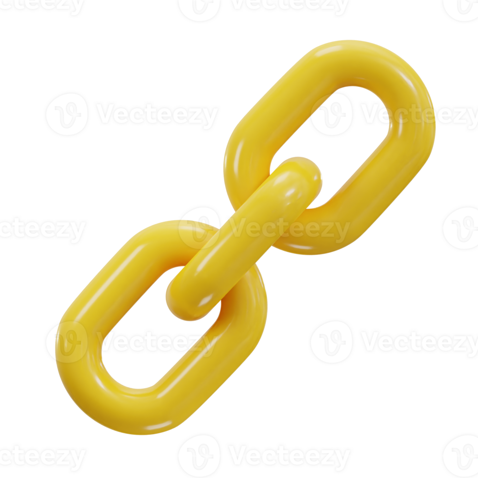 link chain icon 3d render png