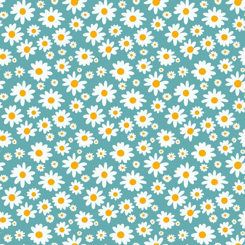 Beautiful seamless pattern with flowers vector