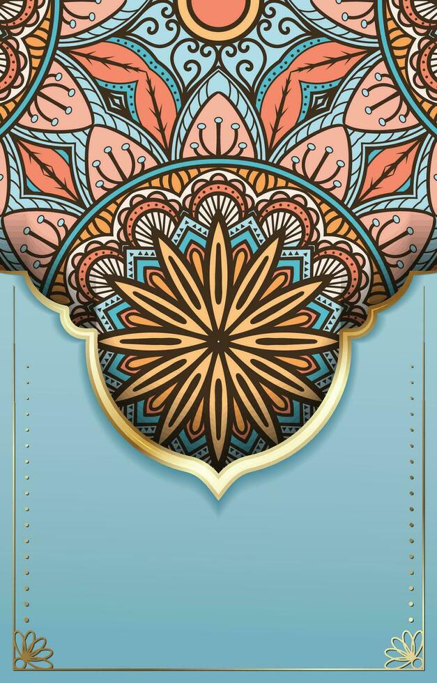 Beautiful Ethnic Colorful Mandala Background vector