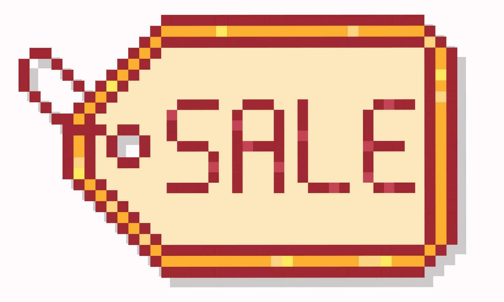 Sale sign. Pixel art style icon 8bit isolated vector