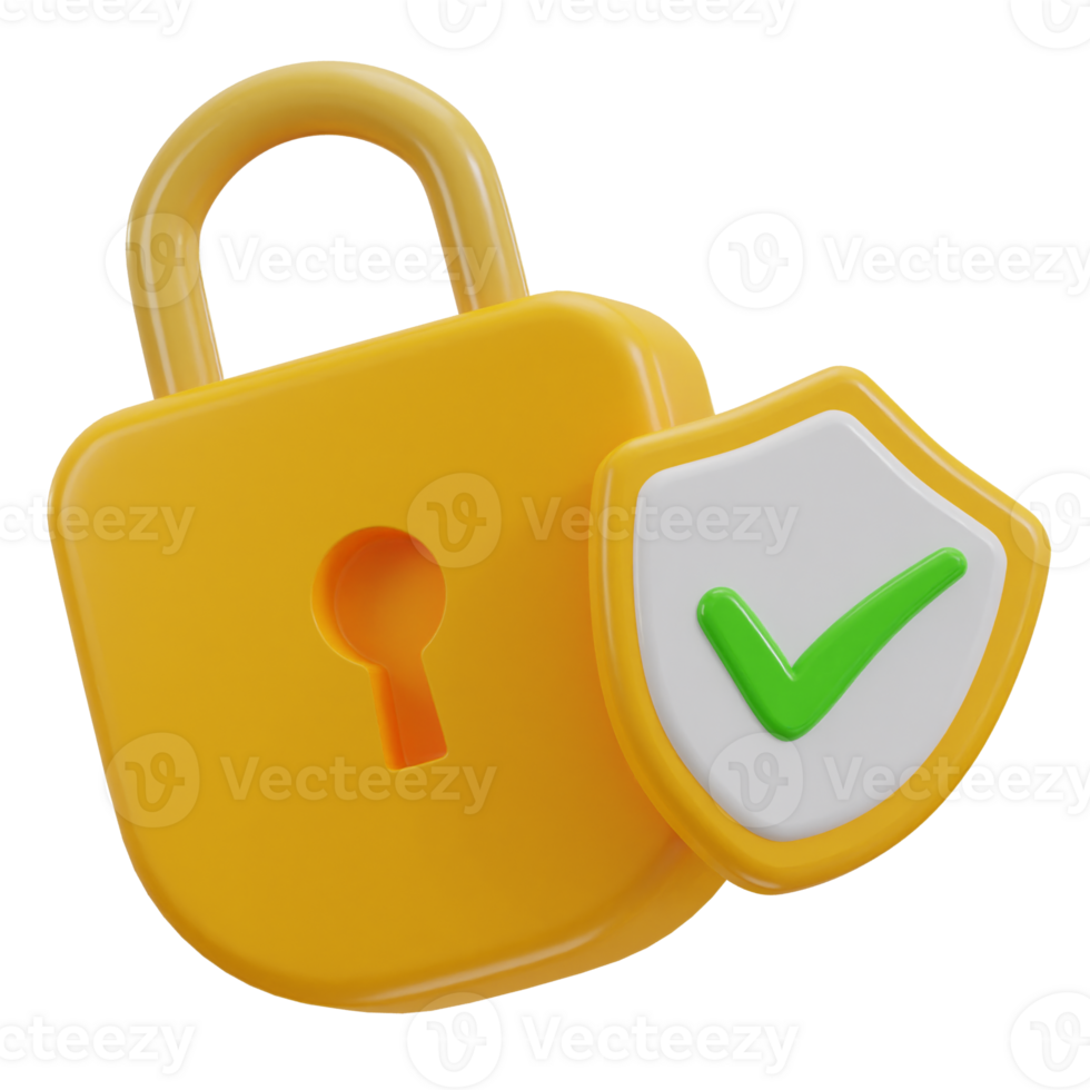 3d security verified icon png