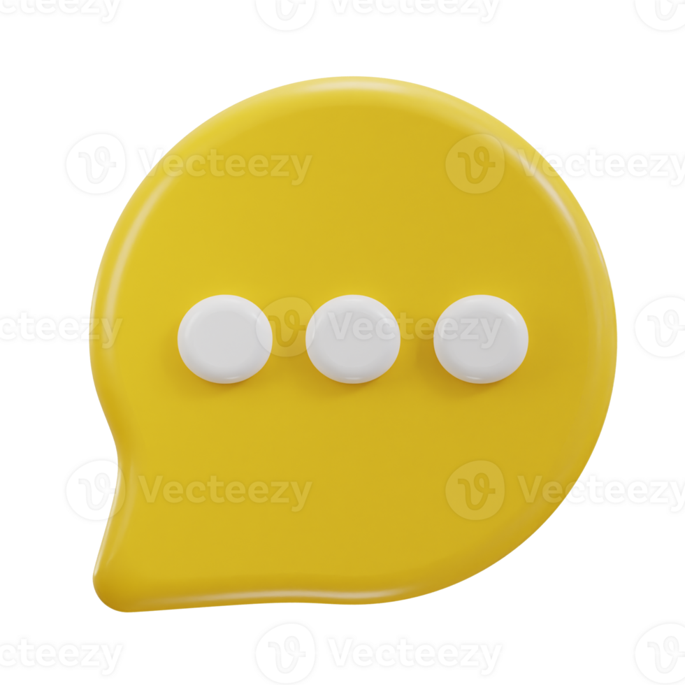 3d chatting bubbles comment icon illustration png