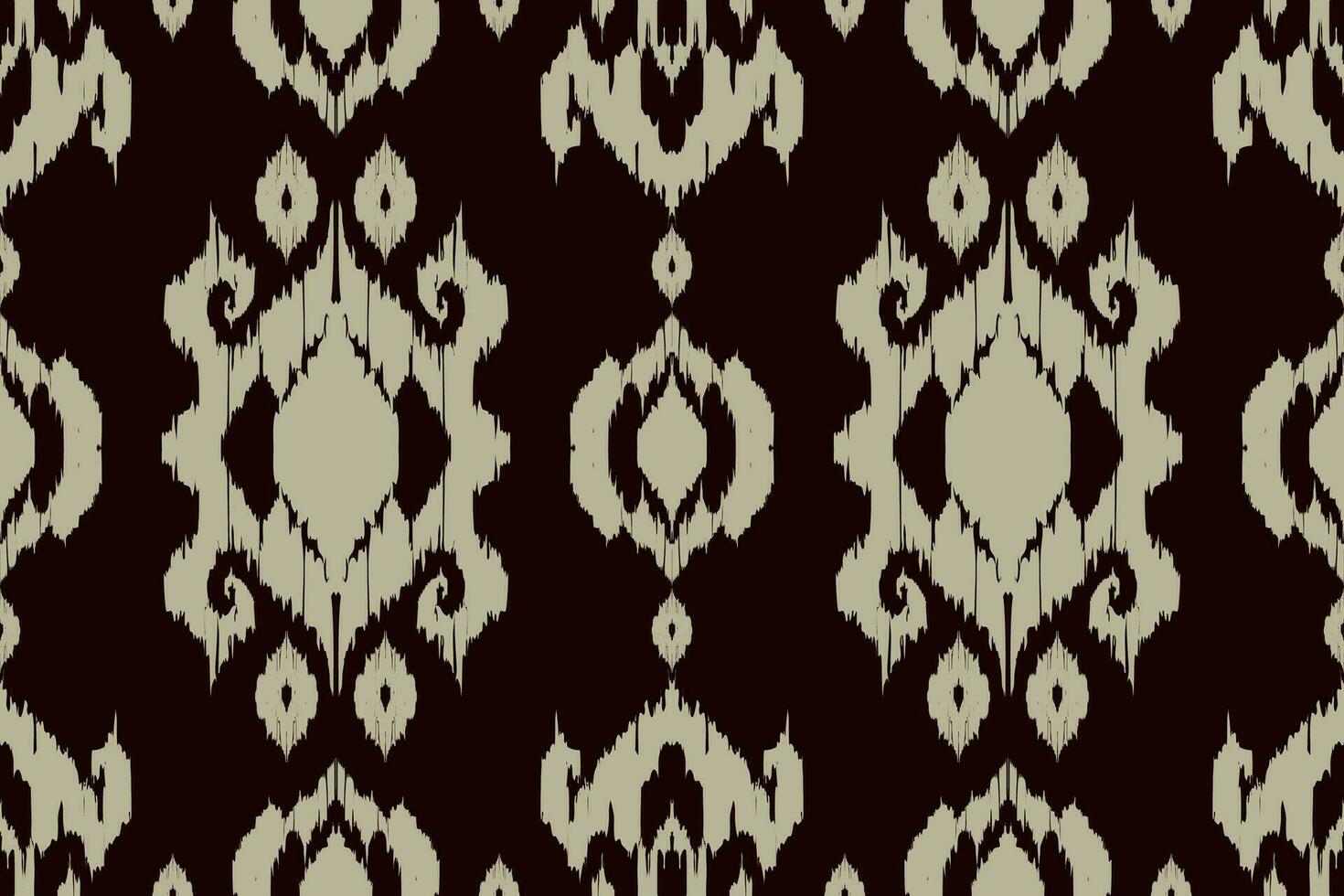 Ikat paisley embroidery on the fabric in Indonesia,India and asian countries.geometric ethnic oriental seamless pattern.Aztec style. illustration.design for texture,fabric,clothing,wrapping,carpet. vector
