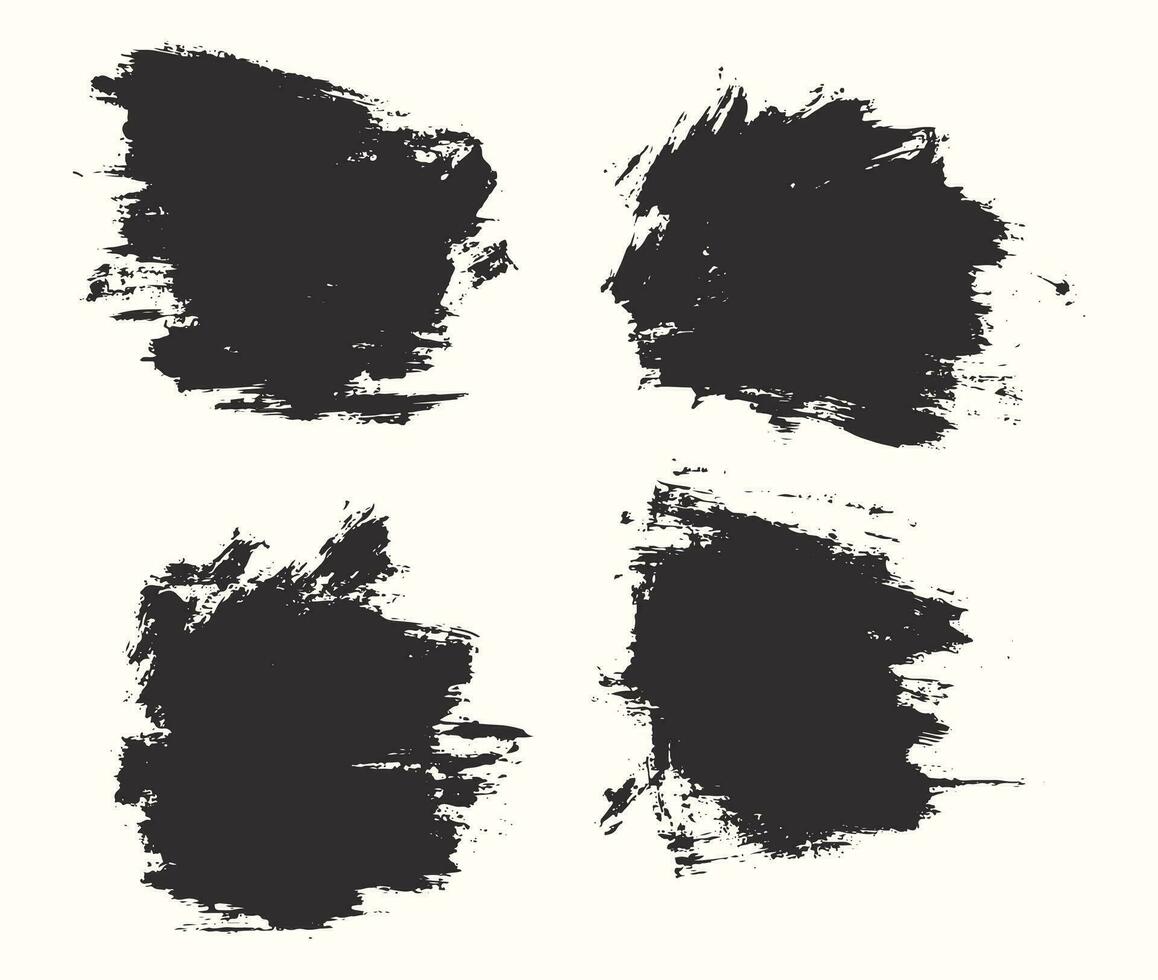 Vector collection of paint brush stroke