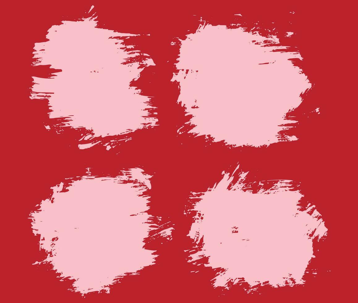Different brush stroke splash collection vector