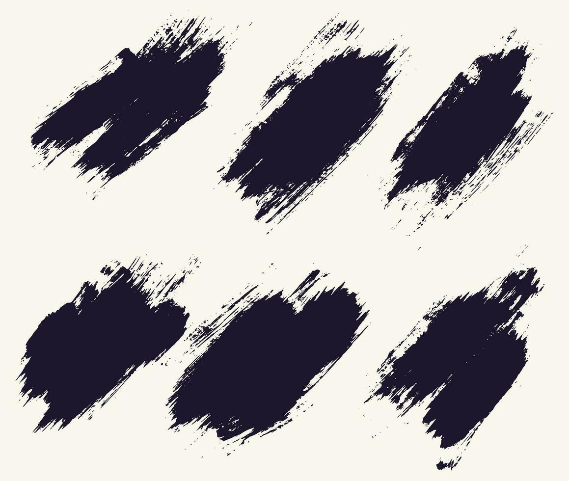 Abstract texture brush background vector