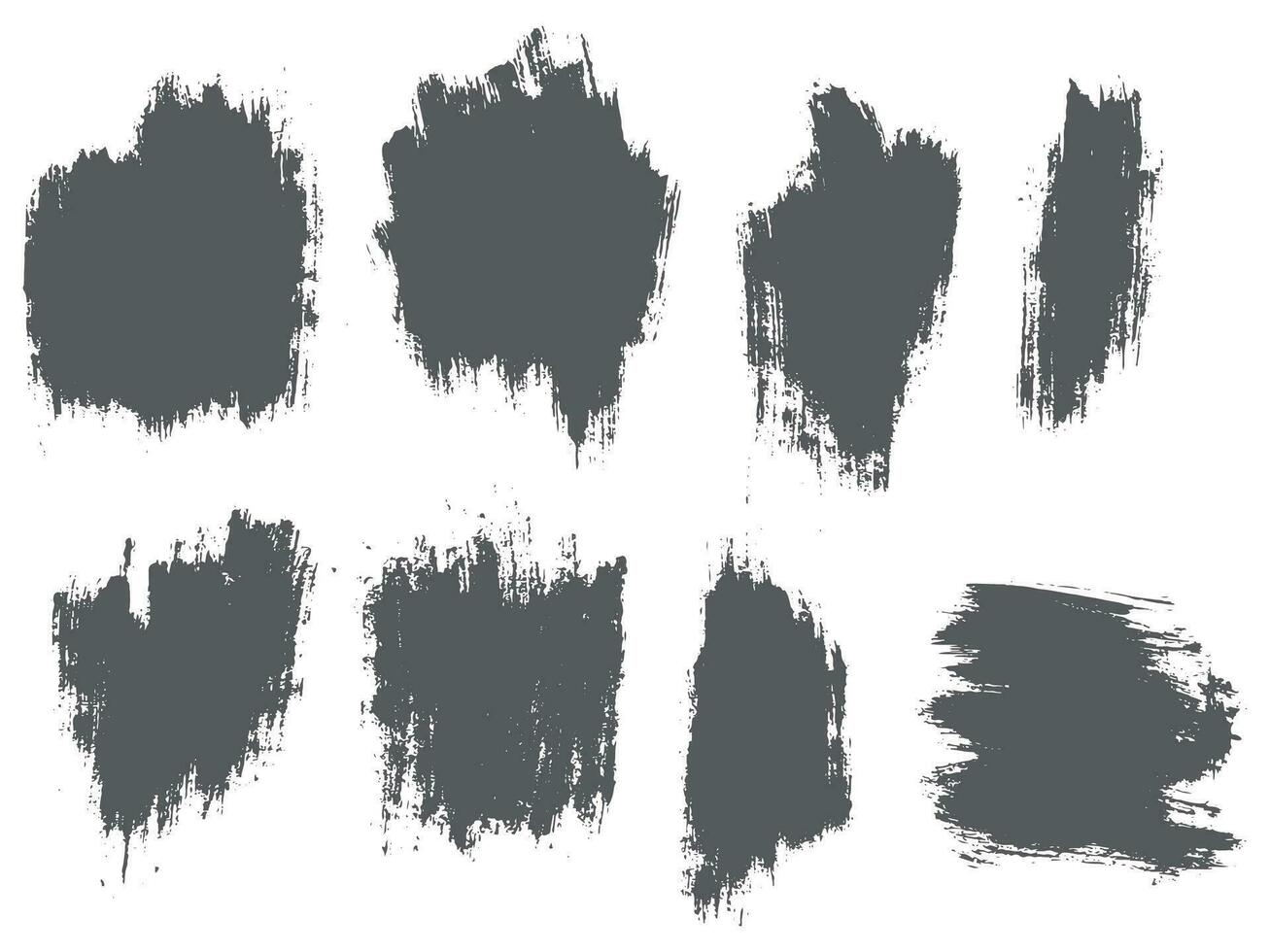 Illustration set of brush stroke vector