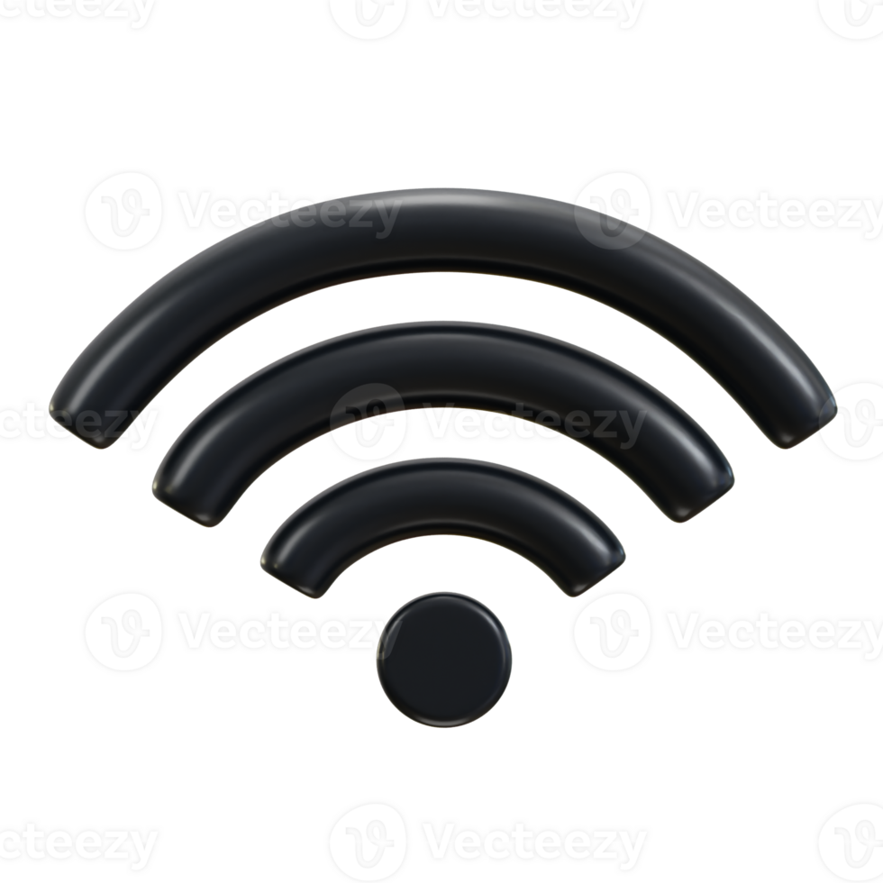 3d Wi-fi sem fio rede ícone png