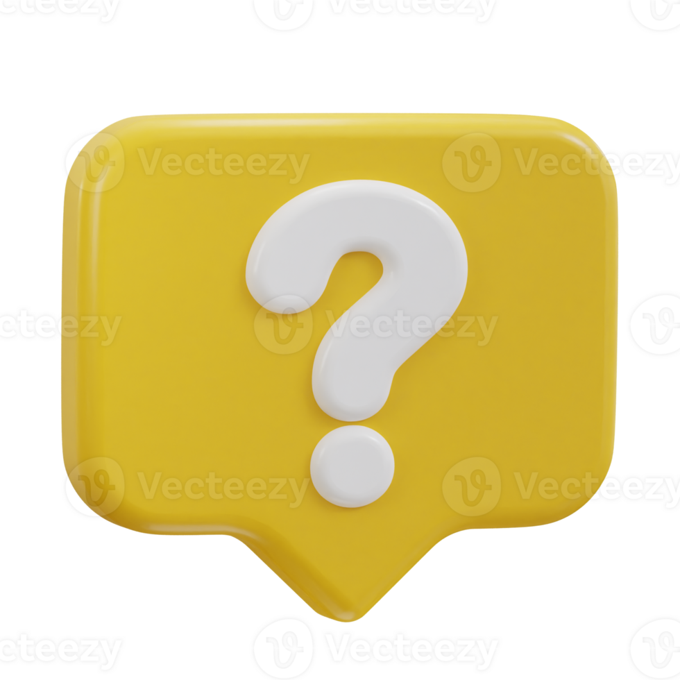 3d Question Mark In Bubble Speech Sign Icon 30773966 PNG 3d-question-mark-in-bubble-speech-sign-icon-30773966-png