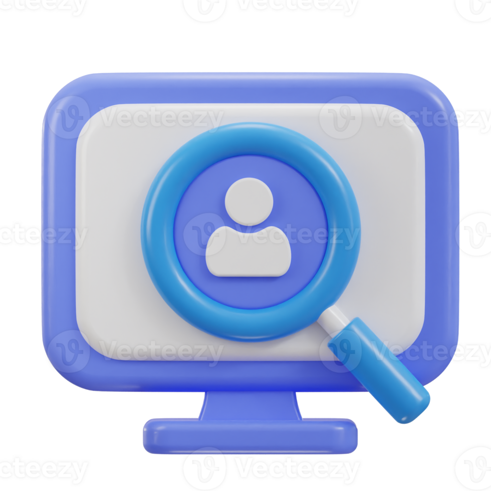 3d seo optimization icon illustration png