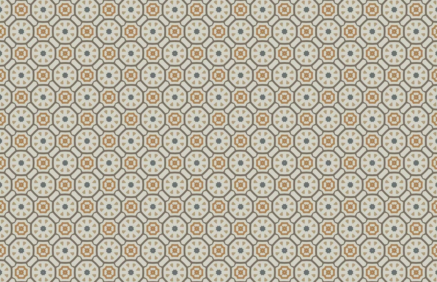 Colorful hexagonal fabric design pattern vector