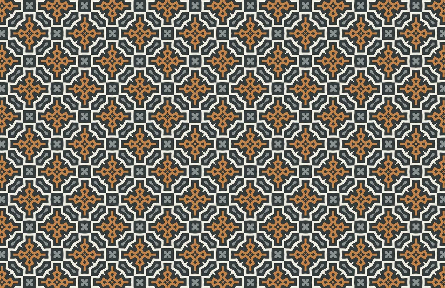 Brown and white fabric design pattern vector