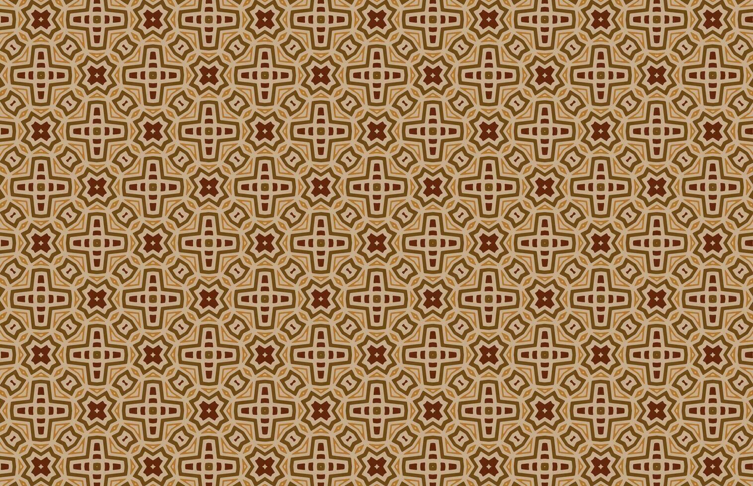 Brown and red tile geometric design pattern vector