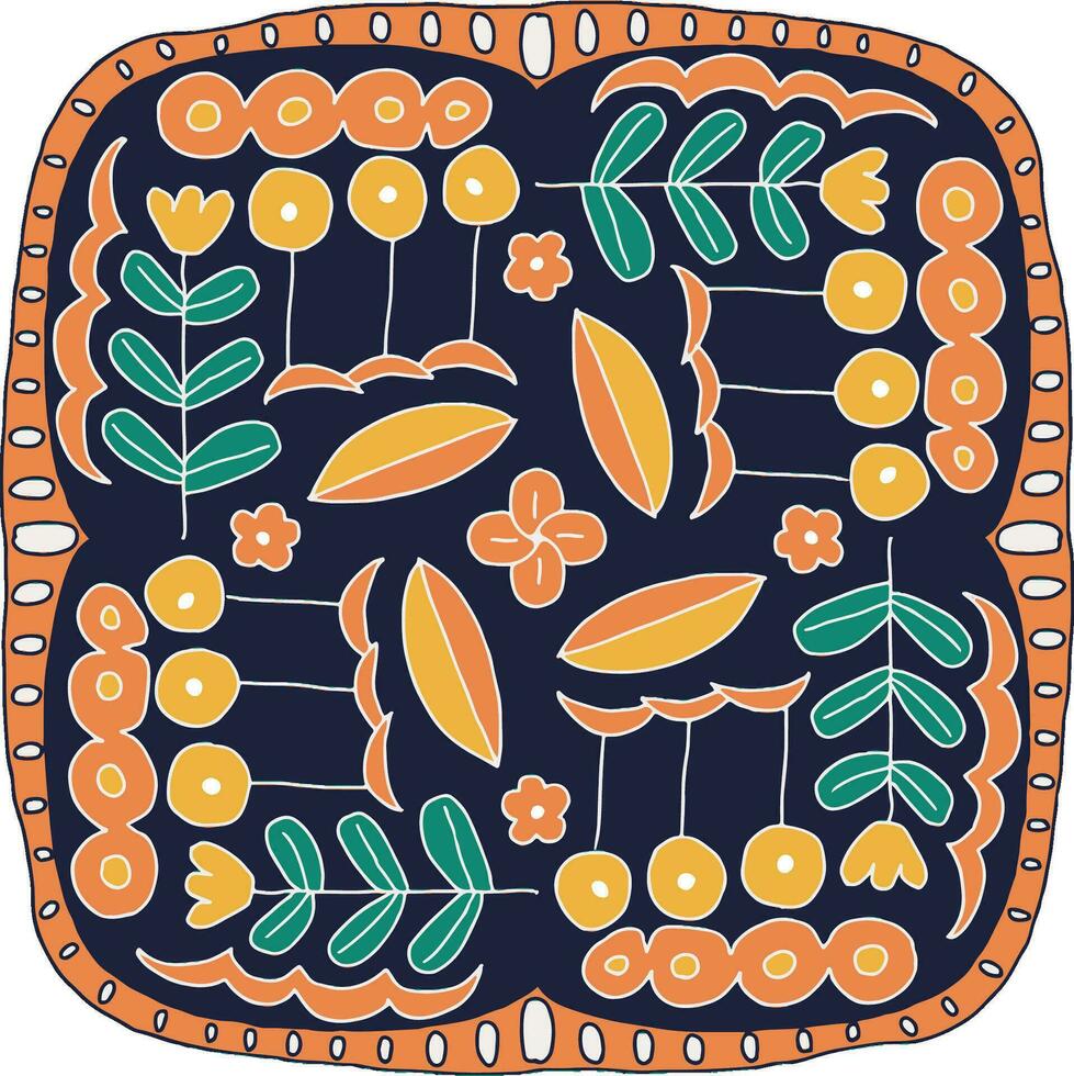 tribal motif, traditonal ways, garden illustration vector