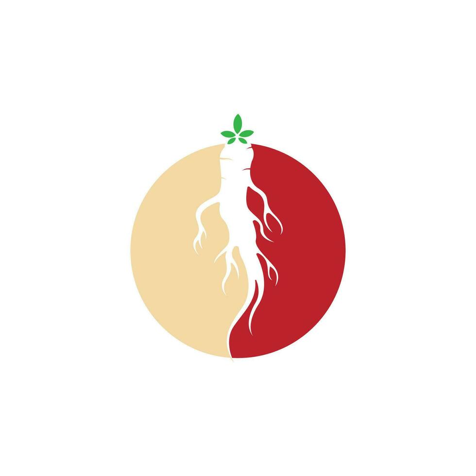 Ginseng vector icon illustration design