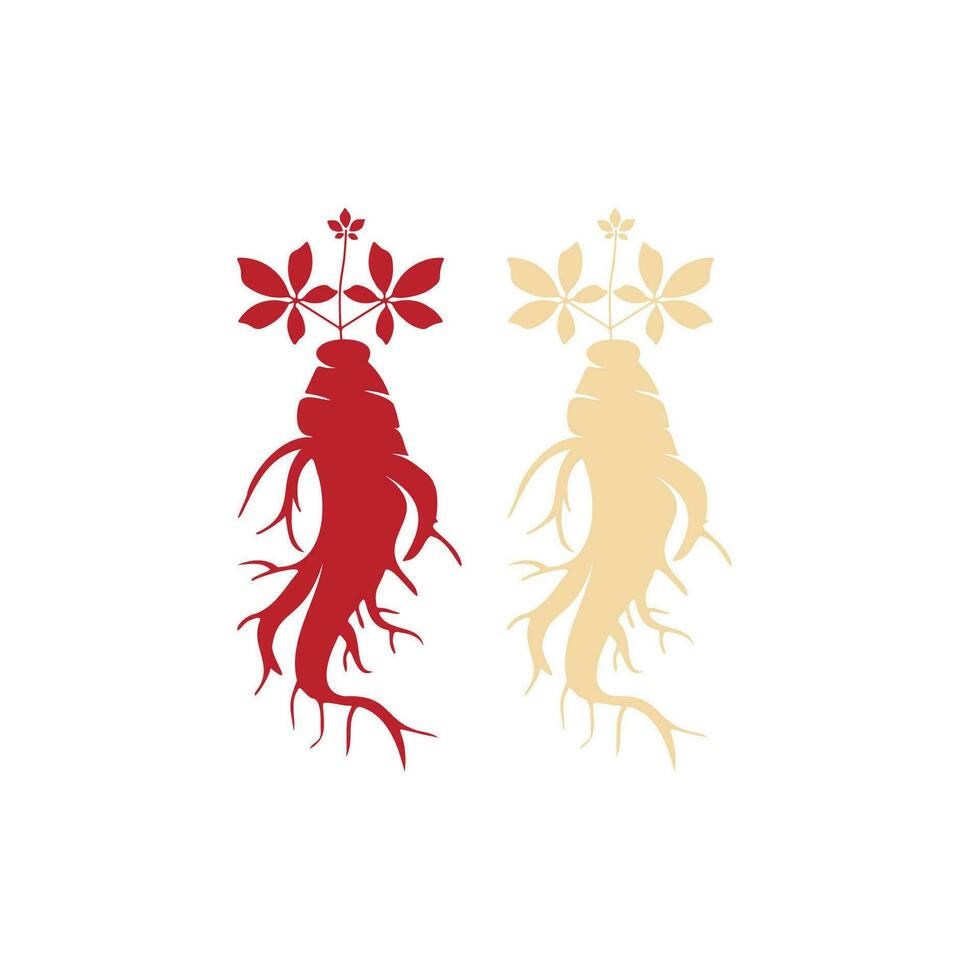 Ginseng vector icon illustration design