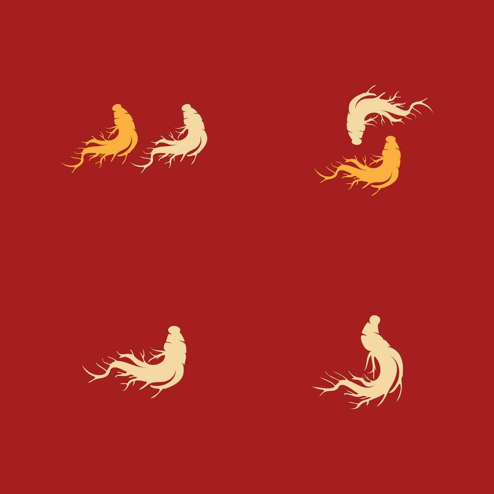 Ginseng vector icon illustration design