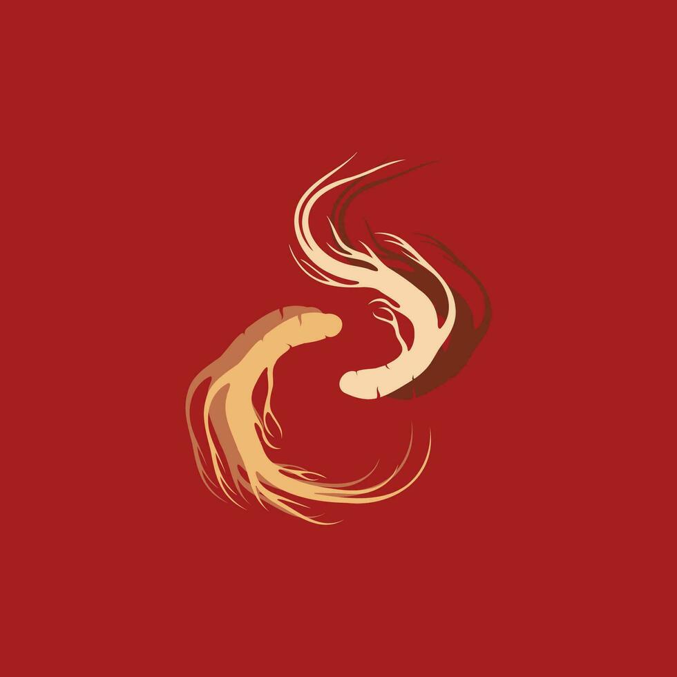 Ginseng vector icon illustration design