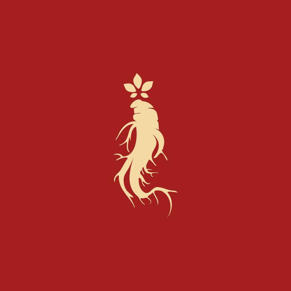 Ginseng vector icon illustration design