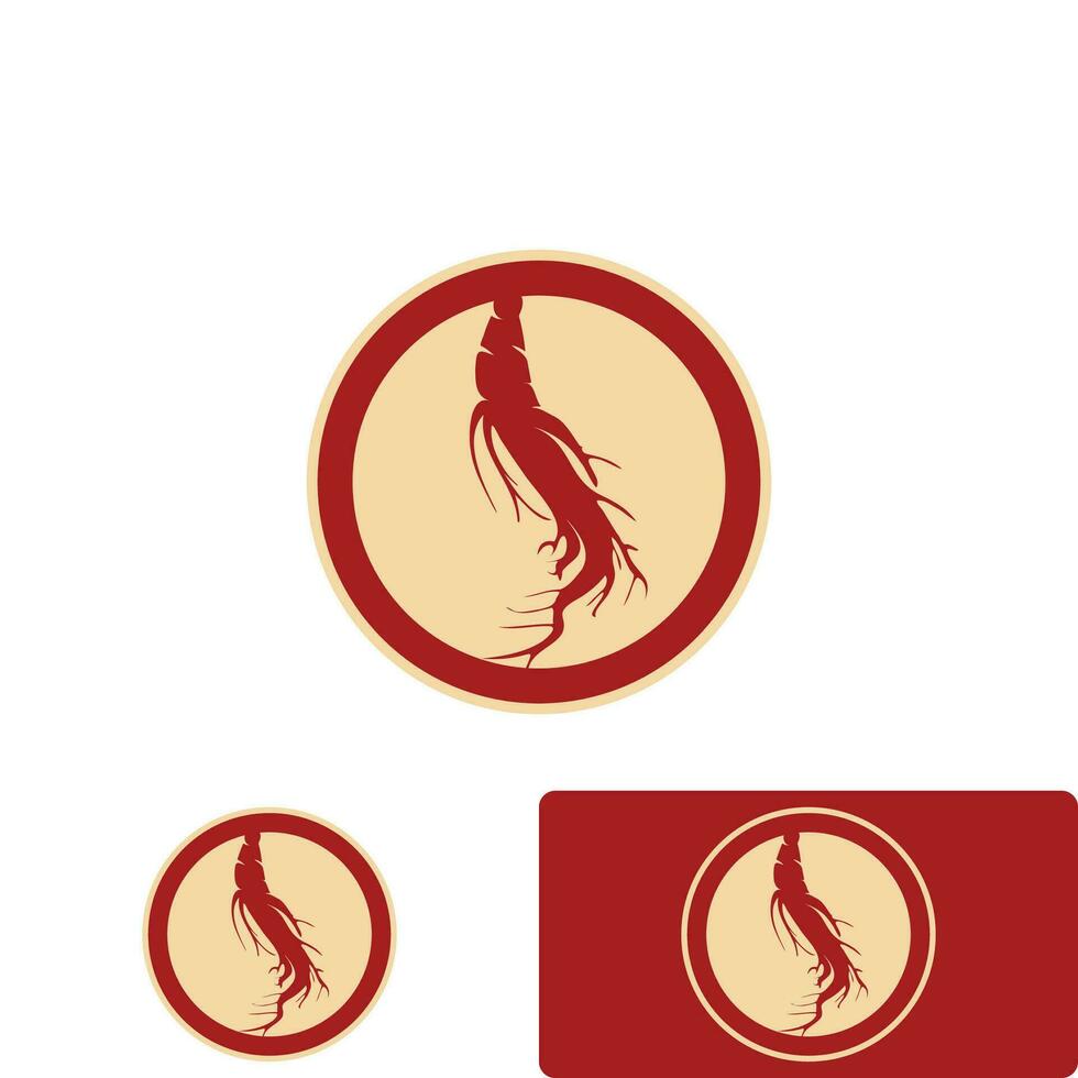Ginseng vector icon illustration design