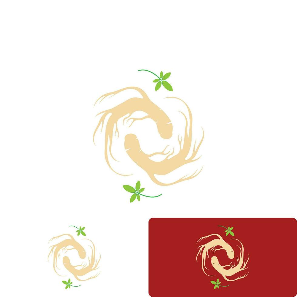Ginseng vector icon illustration design