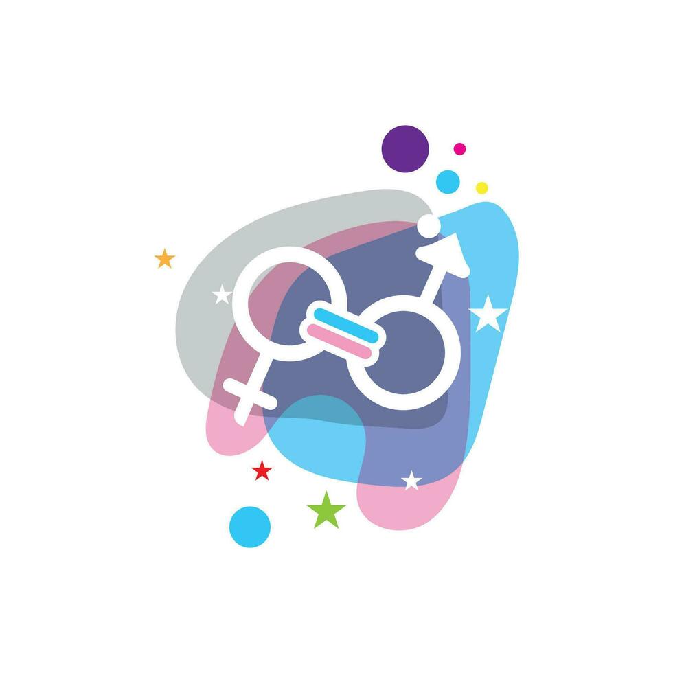Gender equality symbol icon vector illustration