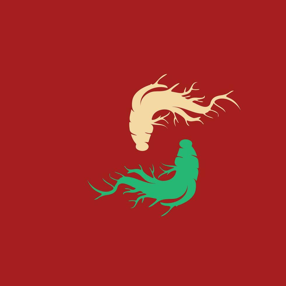 Ginseng vector icon illustration design