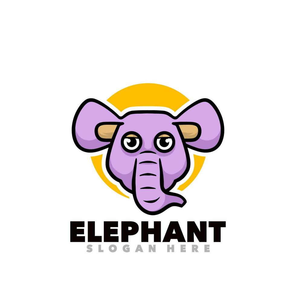 elefante dibujos animados mascota vector