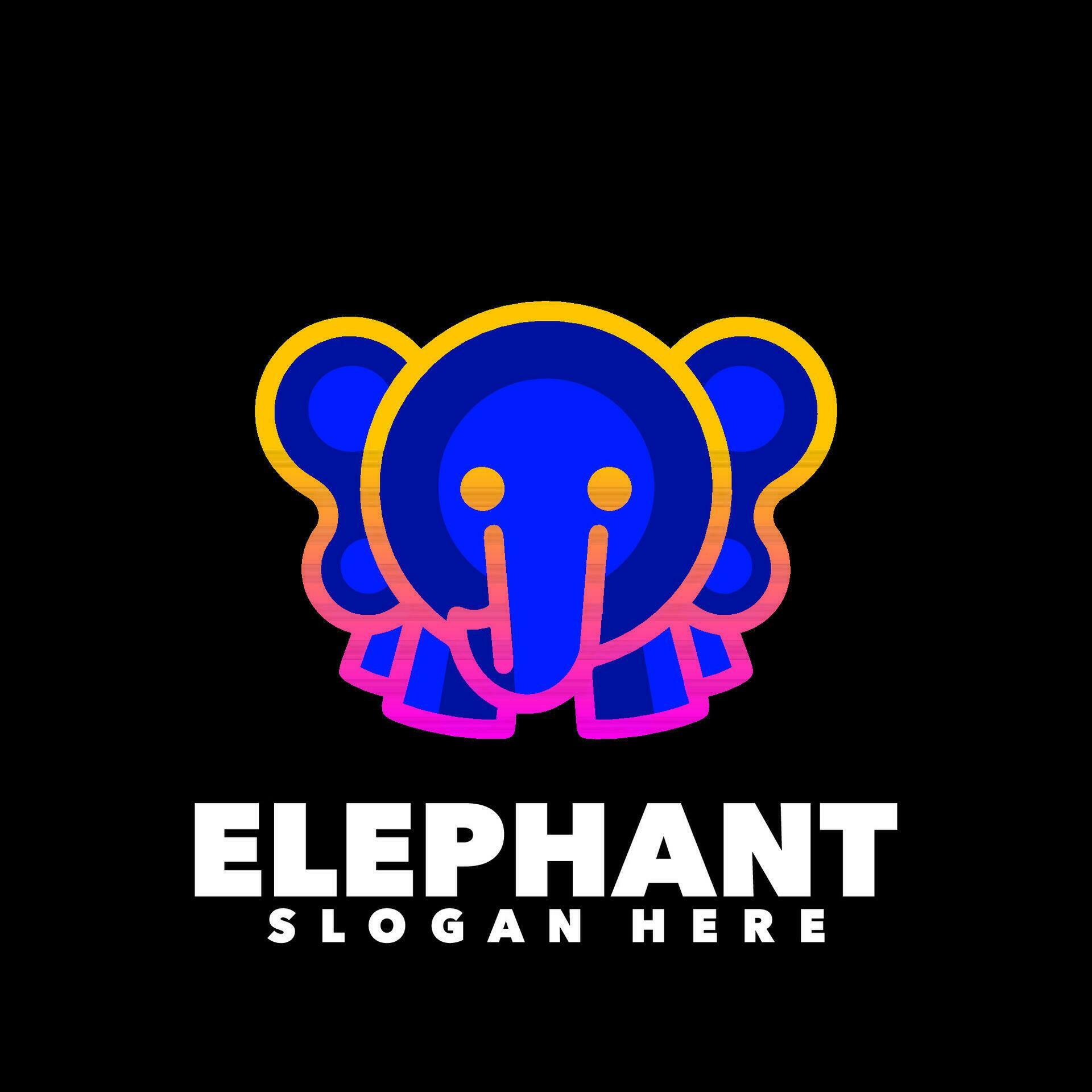 Elephan Logo Elephan gradient modern logo 30774310 Vector Art at Vecteezy