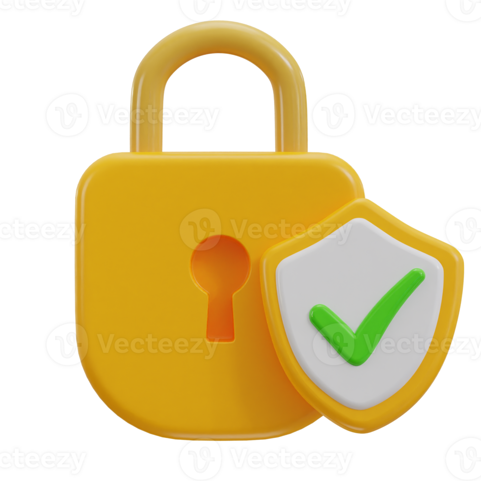 3d security verified icon png