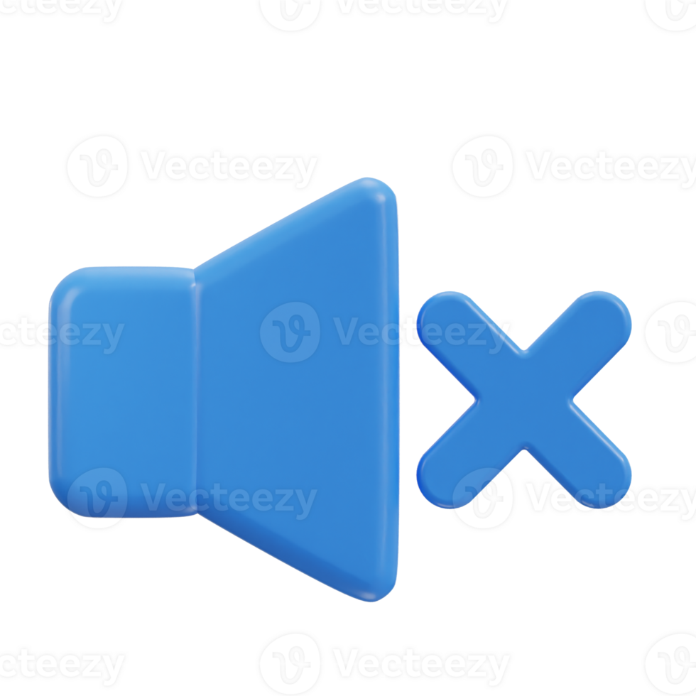 3d speaker mute icon no sound icon png