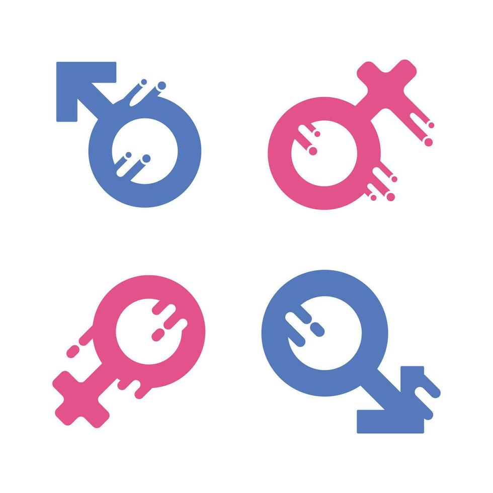 Gender equality symbol icon vector illustration
