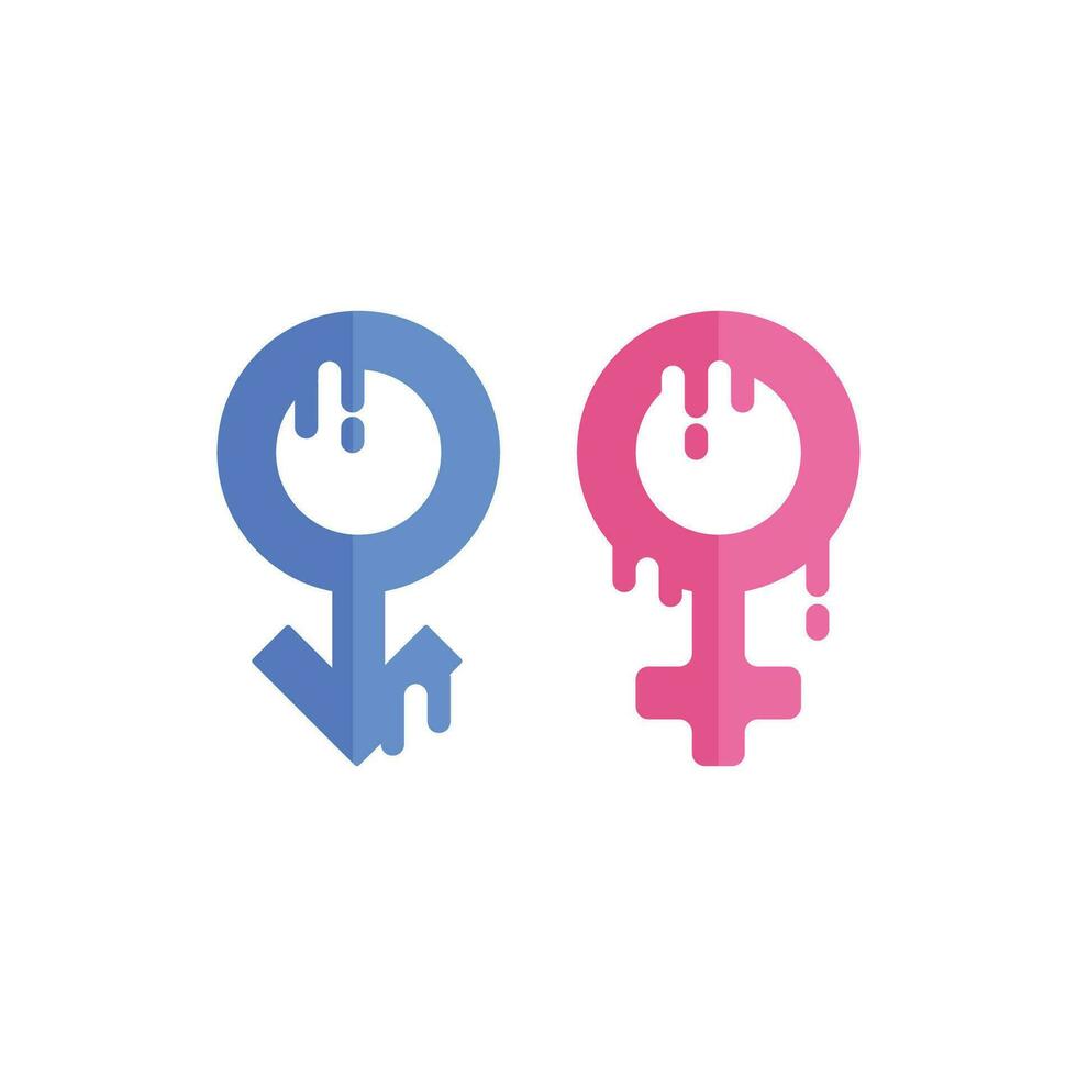 Gender equality symbol icon vector illustration