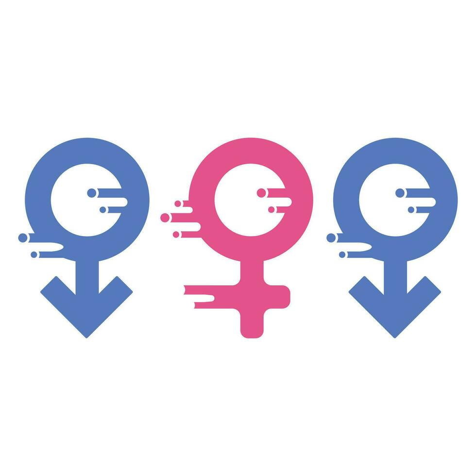 Gender equality symbol icon vector illustration