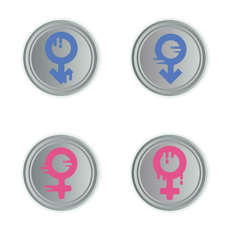 Gender equality symbol icon vector illustration