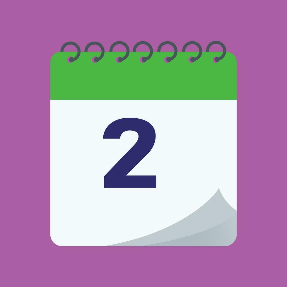 daily calendar number vector design